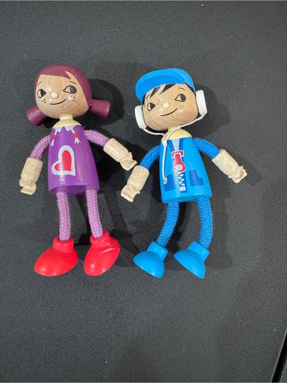 Hape Wooden Play Dolls Set - Girl and Boy